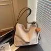 Bolso de Hombro Único de Ante Retro de Moda para Debajo de la Axila para Mujer 2026 Nuevo Estilo de Moda Tendencia Gran Capacidad Bolso Tote Madre-Hijo