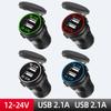 Cargador de Teléfono Móvil USB de Carga Súper Rápida de 66W Qc3.0+Tipo C con Luz de Anillo para Uso en Barco, Coche y Vehículo