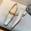 Sandálias Mule Elegantes de Bico Fechado para Mulheres, Novo Estilo Verão 2026, Sandálias Meio Chinelo Estilo Chinês de Conto de Fadas com Salto Grosso