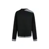 Sudadera Yidao Vintage 2026 Primavera Nueva Tendencia Retro Japonesa Corte Holgado Versátil Hombro Asimétrico Patchwork Cuello Alto Pequeño para Hombre