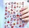 Entre nos Autocolantes de Unhas de Natal Mais Vendidos Elementos de Halloween em Relevo 5D Autocolantes de Nail Art DIY Enfeites Atacado
