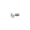 Aretes de Mariposa Tipo Topo Materiales para Joyería DIY Accesorios para Aretes Chapado en Oro de 18K Conservación del Color Tapones Cuadrados para Oreja Patrón Noble