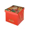 Paquete de regalo de snacks, caja de regalo colorida, Pequeño Ancestro Pequeño Corazón, alimento para cerdos, alimento para pollos, juego de regalo de caja cuadrada de 21