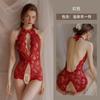 Lencería sexy europea y americana, mono sexy, uniforme de tentación, pijama de mujer, traje de encaje caliente 0037