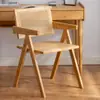Silla Nórdica de Ratán Silla de Ratán para Balcón de Casa Estilo Tronco de Diseñador Silla de Comedor para Casa de Huéspedes Silla de Celebridad de Internet Chandigarh