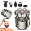 Afeitadora Eléctrica Magnética Lavable de Siete Cuchillas Tipo C 6 en 1 para Hombres