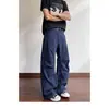 Pantalones rectos holgados nuevos para hombre 2026, pantalones casuales de algodón puro, pantalones de vestir y de trabajo para hombres jóvenes adultos