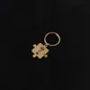 Llavero de Acero Inoxidable Europeo y Americano con Costura de Corona de Rey y Reina Accesorios para Pareja Anillo de Llavero Colgante para Bolso Adornos