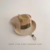 Chapéu de Sol Protetor Solar Infantil para Exterior Estilo Fino de Primavera e Verão para Meninos e Meninas com Aba Larga para Acampamento e Viagem Chapéu de Sol de Secagem Rápida de Verão