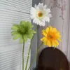 Haste única de flores de gerânio artificiais para decoração de casa, arranjos florais para salão de casamento, adereços fotográficos de gerânio africano, atacado de flores artificiais