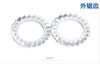 GB862.2 Arandela de seguridad dentada externa, arandela de tope externa de múltiples dientes, acero al manganeso 65, m3-m20, galvanizada