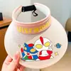 Chapéu Infantil Sanrio Kuromi Desenho Animado Chapéu de Sol Proteção UV Respirável Chapéu de Sol