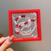 Set de Accesorios para el Cabello de Navidad para Niñosren Lindos Muñeco de Nieve Árbol de Navidad Pasador Dibujos Animados Banda para el Cabello Pinza Bb Pulsera Accesorios para Bebé