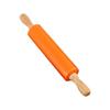 Masa de harina para piel de dumpling mediana dumpling mango de madera maciza antiadherente rodillo para hornear doméstico rodillo de silicona