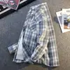 Moda de Primavera y Otoño Nueva Camisa Chaqueta Cuadros Versátil Estilo Coreano Tendencia Ropa Interior Versátil Camisa de Manga Larga