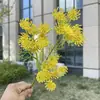 3 Cabezas de Flores de Encaje Artificial, Plantas Verdes Simuladas para Boda y Decoración del Hogar, Venta al por Mayor