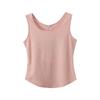 Colete Waffle Gola U Ombro Largo para Mulheres, Novo Estilo Primavera, Top Versátil Ajustado Plus Size Feminino 122070
