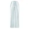 Pantalones Casuales Rectos de Cintura Elástica para Mujer, Nuevo Estilo Otoño, Cómodos de Corte Holgado, Pantalones de Pierna Ancha con Caída Estilo Vintage Old Money