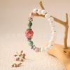 Joyería de comercio exterior transfronterizo diseño de personalidad pulsera de cuentas de calavera de cerámica exagerada joyería pulsera Joker para mujer venta al por mayor