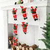 2026 Nuevas Decoraciones Navideñas Adornos para Árbol de Navidad Papá Noel Trepador Cuerda de Trepar Juguete Escena Arreglo de Ambiente