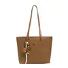 Bolsa Simples e Versátil para Mulheres, Grande Capacidade, Novo Estilo Verão 2026, Bolsa de Ombro Casual, Bolsa Tote Moderna para Trabalho e Deslocamento