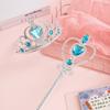 Ponto de fábrica Europa e Estados Unidos venda quente enfeite de cabeça infantil Coroa varinha mágica conjunto meninas tiara acessórios de cabelo de princesa coroa