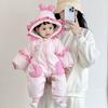 Roupas para Passeio de Inverno, Macacões de Bebê, Macacões de Bebê, Acolchoados de Lã para Outono, Roupas de Inverno Super Fofas, Modernos
