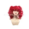 Peluca de disfraz rojo transfronterizo, peluca larga rizada, peluca de Halloween, pelucas de cosplay, peluca de payaso