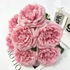 Nova Decoração de Casamento Rosa Austin para Estúdio de Fotografia, Flores Artificiais para Arranjos de Casamento, Decoração de Mesa, Enfeites Florais, Flores Artificiais