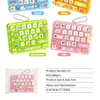Criativo 3D Delicioso Hambúrguer Descompressão Teclado de 26 Grades Chaveiro Pingente Melhor Amigo Brinquedo de Cura Pingente de Bolsa