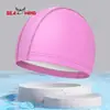 Nuevo gorro de natación de PU de gran venta al por mayor, gorro de natación para hombres y mujeres, impermeable, de alta elasticidad, con protección para las orejas, para cabello largo, sin cabeza, gorro de natación de aguas termales.
