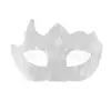 Máscara de Halloween de medio rostro de PVC con patrón de diamantes multifacético transfronteriza, accesorio de disfraz para fiestas de máscaras y eventos de maquillaje