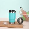 Taza de Cerveza de Vacío de Doble Capa de Acero Inoxidable de 14 oz para Almacenamiento en Frío Transfronterizo con Abridor de Botellas Incorporado Vaso Termo Portátil para Exteriores