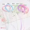 Fita de Gaze de Neve Floral Translúcida Estilo Fada Fita para Laço DIY Acessório de Cabelo Fita de Serpentina Grampo de Cabelo Artesanal Material de Embalagem Fita