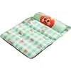 26 Tapetes de Pet para Primavera e Verão, Tapetes de Dormir Frescos e Respiráveis para Cães Pequenos e Gatos, Almofadas de Seda Gelada e Látex, Camas de Sofá para Cachorros