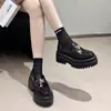 Mocasines Nuevos de Alta Calidad para Mujer de Guangzhou con Suelas Gruesas, Zapatos Slip-On de Moda de Piel Genuina para Mujeres Menudas
