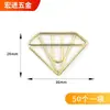 Varios sujetapapeles metálicos creativos, sujetapapeles electrochapados, clips marcapáginas. Producto popular transfronterizo, admite etiquetado y dropshipping