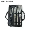 Bolsa de tela para barbacoa transfronteriza Set de barbacoa de 5 piezas Herramienta combinada para parrilla de barbacoa Tenedor Pala Set de 3 piezas para barbacoa al aire libre