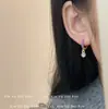 "Pide un deseo" Pendientes Morados con Forma de Corazón y Esmalte Francés Goteado para Mujer, Lujo Accesible Moda de Nicho, Pendientes de Alta Gama y Exquisitos
