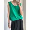 Colete Estilo Ins Simples e Versátil para Homens, Camiseta de Manga Curta para o Verão, Regata Esportiva Solta, Camiseta Branca Sem Mangas