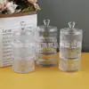 Pote de Doces de Vidro Estilo Europeu, Pote de Armazenamento Transparente com Tampa, Pote para Vela de Aromaterapia, Pote para Temperos, Cinzeiro, Caixa de Joias