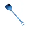 Cuchara de Café Creativa con Forma de Corazón de Acero Inoxidable, Cuchara de Postre de Aspecto Elegante y Linda, Cuchara de Celebridad de Internet, Cuchara para Miel al por Mayor