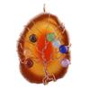 Cuentas redondas de cristal de colores pieza de ágata colgante de árbol de la vida en espiral de oro rosa joyería transfronteriza Amazon ebay al por mayor