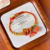 Pulsera Tejida a Mano con Nudo Wenchang Ganadora del Primer Premio, Se Puede Ensartar con Cuentas, Hilo Rojo para el Éxito, Nuevo Diseño de Nudo Ajustable