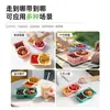 Caja de Condimentos de Silicona Portátil de Doble Compartimento Amazon, Contenedor de Salsa, Caja de Almacenamiento y Contenedor de Snacks con Tapa, Seguro para Microondas