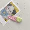 Novos Clipes de Cabelo de Urso Onda Bebê Coração Doce Fofo de Menina Headwear de Desenho Animado Japonês e Coreano Grampo de Cabelo Infantil Feminino