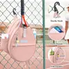 Mochila de Tenis Impermeable de Cuero PU, Bolsa para Raquetas de Tenis para Hombres y Mujeres, Adecuada para Tenis, Bolsa para Raquetas de Bádminton