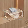 Sapateira em camadas ajustável para dormitório, suporte para sapatos sob a mesa do estudante, organizador de armazenamento, prateleira de armazenamento de sapateira para casa
