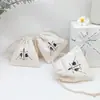 Bolsa Nueva de Lona de Color Original, Raspador para Instrumentos de Belleza, Productos de Belleza, Bolsa de Algodón Resistente al Desgaste, Bolsa con Cordón, Personalización de Múltiples Especificaciones