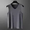 Otoño Invierno Nuevo Hombres Forro Polar Térmico Engrosado Capa Base Ropa Interior Cálida Hombres Sin Costuras Chaleco Calefactor Superior Moderno